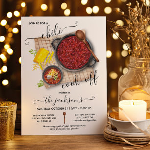 Invitation Fête de Concours de Chili