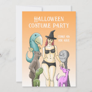 Invitation Fête de Costume d'Halloween