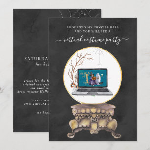 Invitation Fête de costumes d'Halloween virtuels