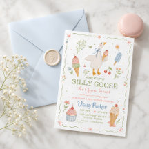 Fête de Crème Glacée de Bébé Silly Goose