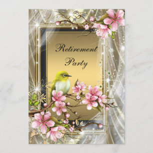 Invitation Fête de départ à la retraite d'une femme