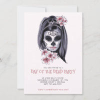 Fête de Dia De Los Muertos Rose Clair