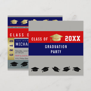 Invitation fête de diplôme / diplôme élégant