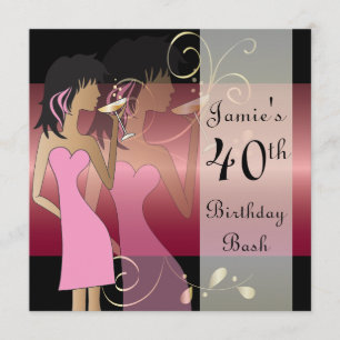 Invitation Fête de Divas pour Anniversaire ou Enterrement de 