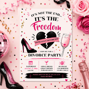 Invitation Fête de divorce impertinente  