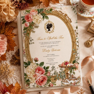 Invitation Fête de douche de mariée automnale : C'est le mome