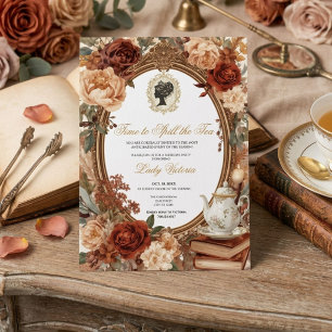 Invitation Fête de douche de mariée automnale : C'est le mome
