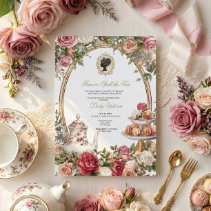 Invitation Fête de douche de mariée automnale : L'heure de dé