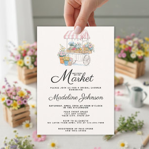 Invitation Fête de douche de mariée Fantaisiste Fraîchement s