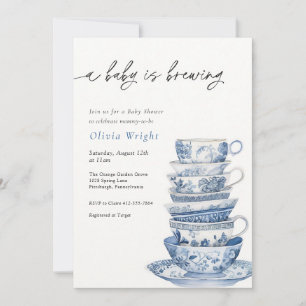 Invitation Fête de Fée de Bébé Fait du Thé Baby Shower