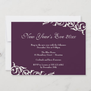 Invitation Fête de fêtes autour de la prune noire