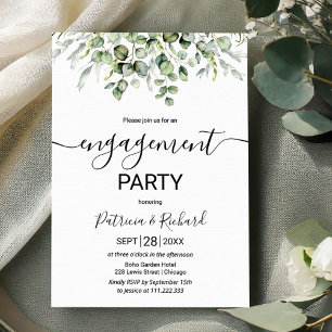 Invitation Fête de fiançailles dans la verdure