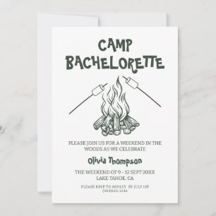 Invitation Fête de Fiançailles en Camping-Caravane