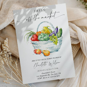 Invitation Fête de Fiançailles Fresh Off the Market