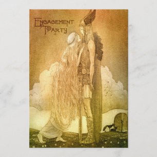 Invitation Fête de fiançailles sur mesure de la mythologie no