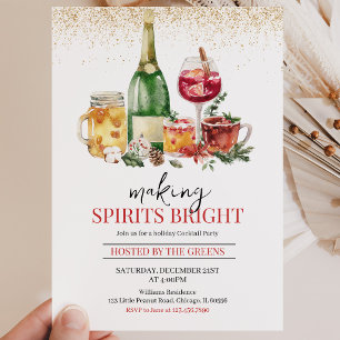Invitation Fête de fin d'année Making Spirits Bright