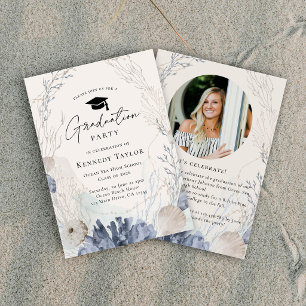 Invitation Fête de fin d'études à la plage océanique