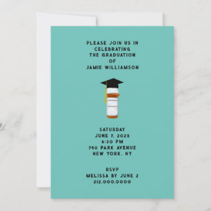 Invitation Fête de fin d'études à l'école de pharmacie pour p