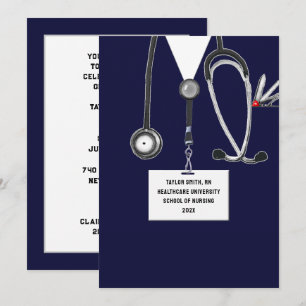 Invitation Fête de fin d'études à l'école d'infirmières