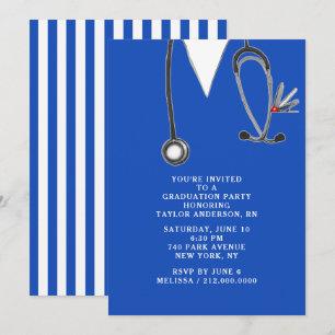 Invitation Fête de fin d'études à l'école d'infirmières