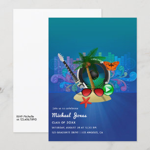 Invitation Fête de fin d'études de la Fête de musique tropica