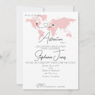 Invitation Fête de fin d'études : l'aventure commence