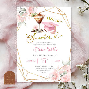 Invitation Fête de fin d'études Tini bit smarter Espresso mar