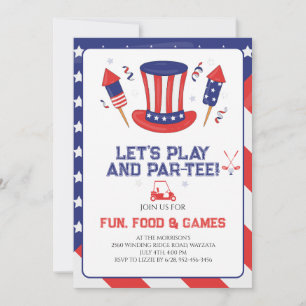 Invitation Fête de golf du 4 juillet
