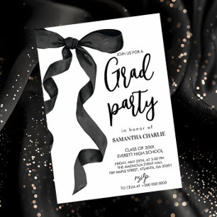 Invitation Fête de graduation de la cale noire