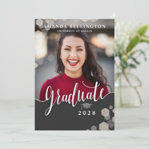 Invitation Fête de graduation de la photo de script