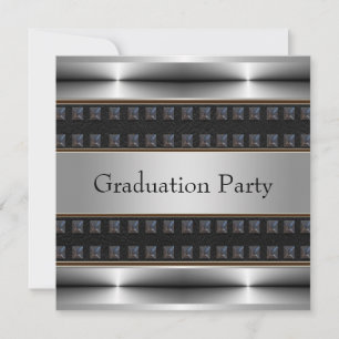 Invitation Fête de graduation des Black Leather Chrome Boys