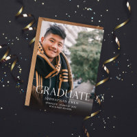 Fête de Graduation Photo Mod Vertical Dark