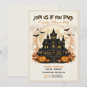 Invitation Fête de Halloween Costumée et Ensorcelée
