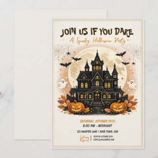 Invitation Fête de Halloween Costumée et Ensorcelée