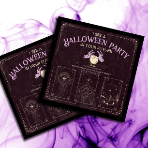 Invitation Fête de Halloween Tarot Adulte