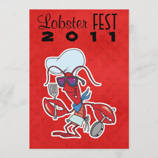 Invitation Fête de homard cool et drôle
