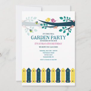Invitation Fête de jardin