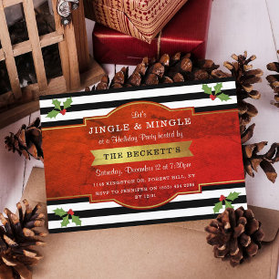 Invitation Fête de Jingle & Mingle