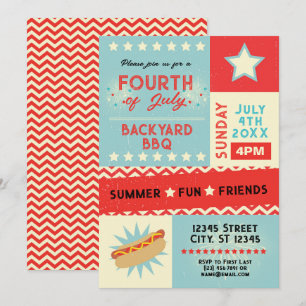 Invitation Fête de la Barbe à Papa du 4 juillet 