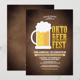 Invitation Fête de la bière