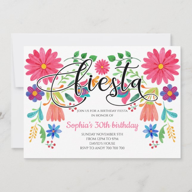Invitation Fête de la Femme Surprise Anniversaire adulte (Devant)