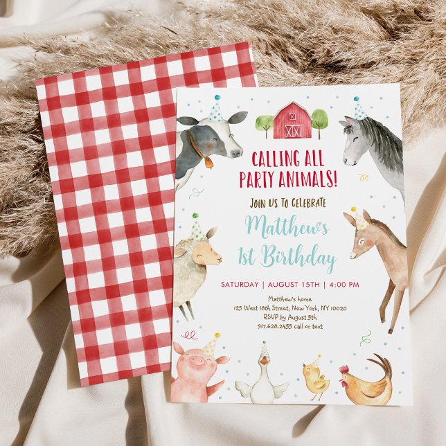 Invitation Fête de la ferme (Créateur téléchargé)