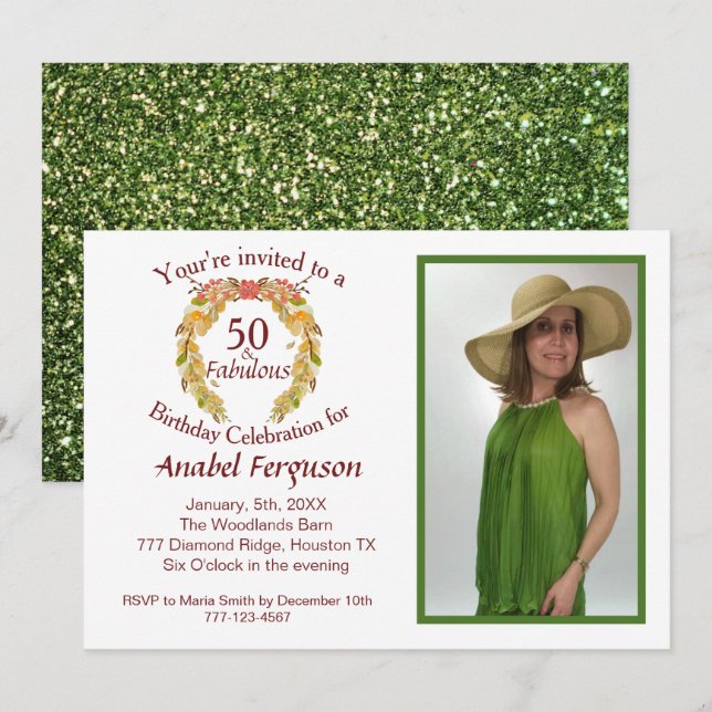 Invitation Fête de la fête (Devant / Derrière)