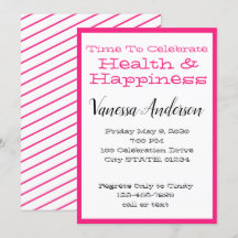 Fête de la fête de Hot Pink Stripes