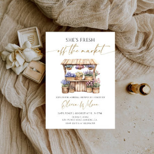 Invitation Fête de la Fête des mariées de marché