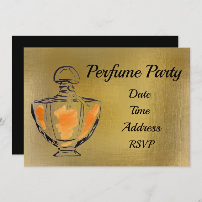 Invitation Fête de la fête du parfum (Devant / Derrière)