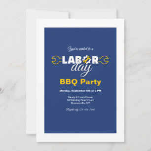 Invitation Fête de la fête du Travail