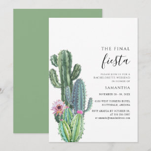 Invitation Fête de la Fiesta Cactus
