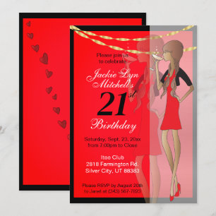 Invitation Fête de la Fille de la fête