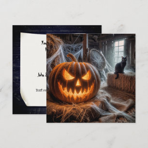 Invitation Fête de la grange Halloween
